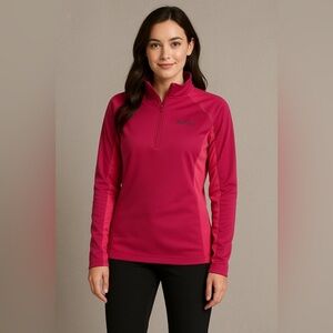 Marmot Half Zip Windshirt Pink Large Rain Water Repellent Jacket Coat